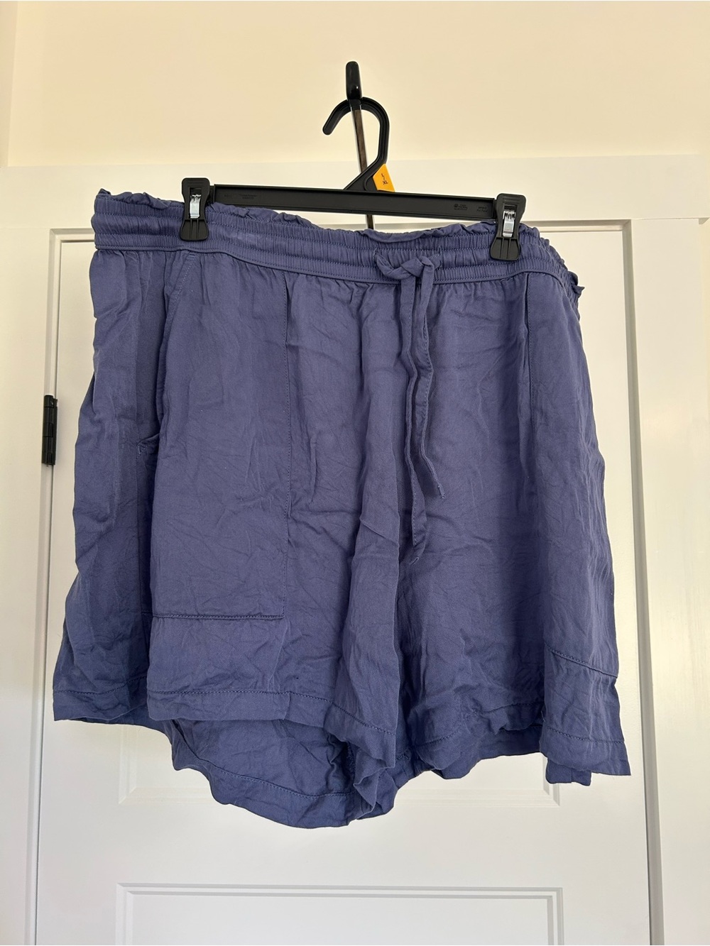 Arizona Jean Company High Waist Drawstring Shorts - Blue